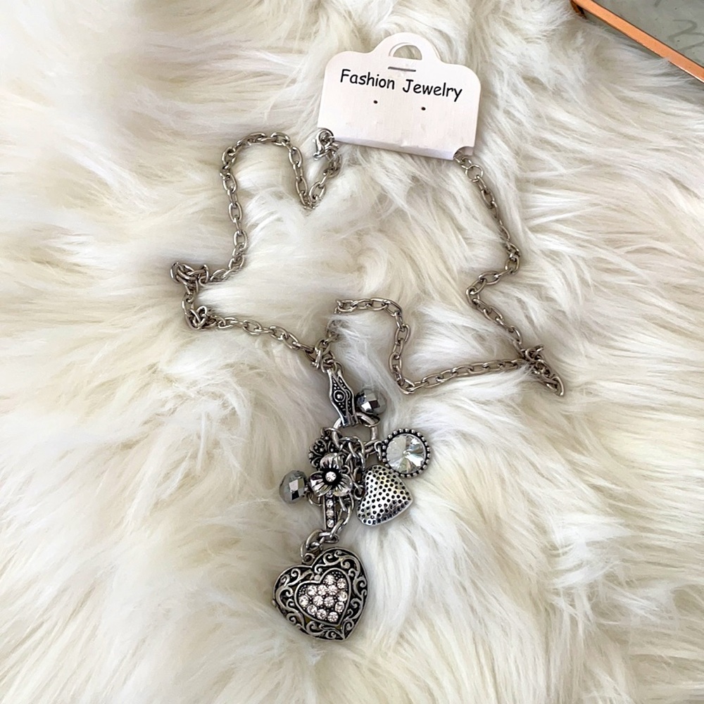 Long Silver Chain Necklace